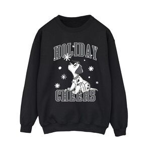 101 Dalmatians Womens/Ladies Holiday Cheer Sweatshirt / Black